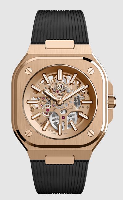 Bell & Ross BR 05 SKELETON GOLD BR05A-PG-SK-PG/SRB Replica Watch